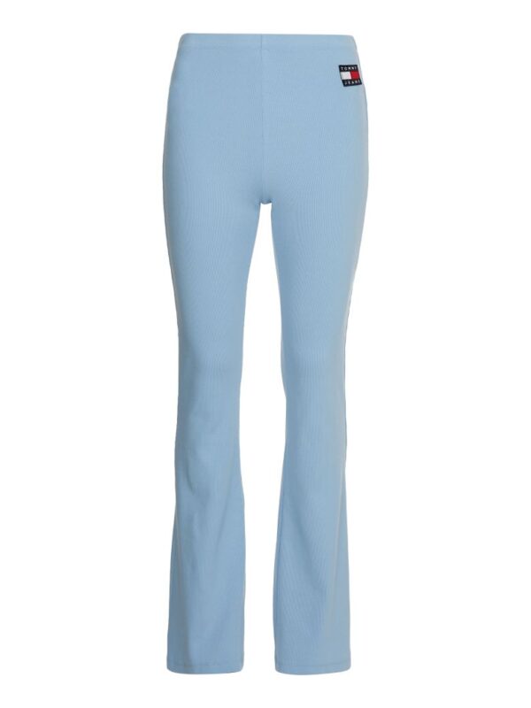 Tommy Jeans Leggings - TJW RIB BADGE FLARE LEGGING blue