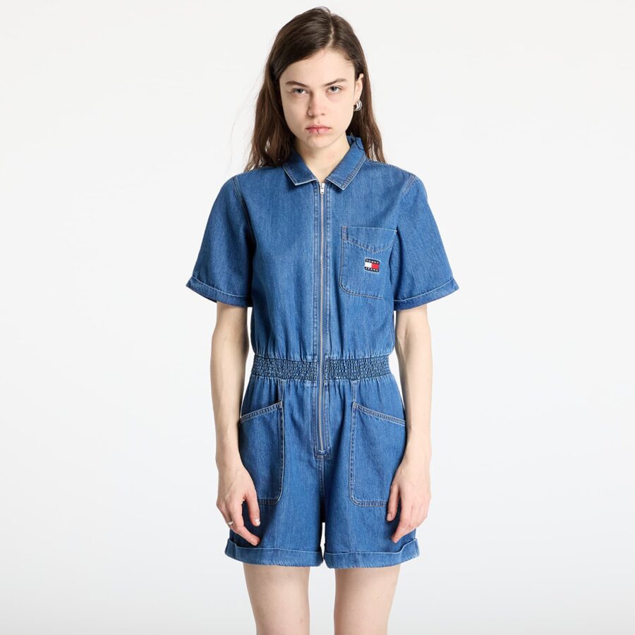Tommy Jeans Light Denim Playsuit Denim XS-alacsony-ár