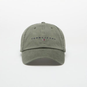Tommy Jeans Linear Washed Cap Green Universal-alacsony-ár