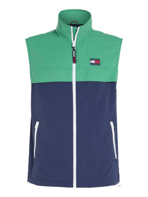 Tommy Jeans Mellény 'Chicago'  sötétkék / fűzöld / piros / fehér-Hungary