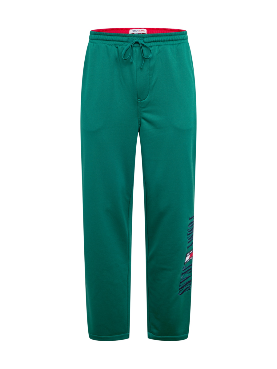Tommy Jeans Nadrág 'Ethan'  tengerészkék / smaragd / piros / fehér-Hungary
