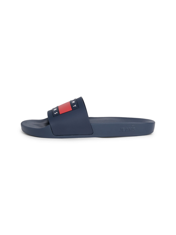 Tommy Jeans Papucs 'Essential'  tengerészkék / tűzpiros / fehér-Ár