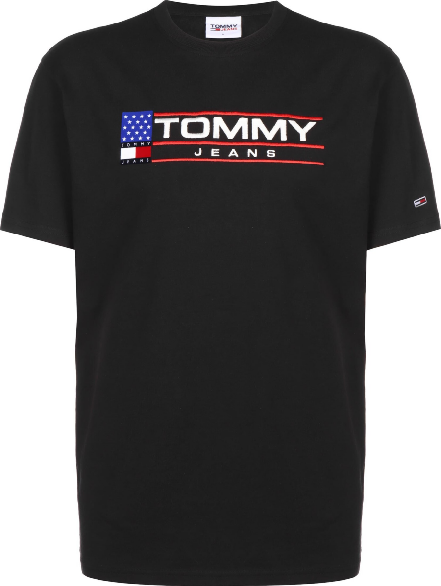 Tommy Jeans Póló  kék / piros / fekete / fehér-Hungary