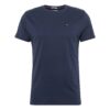 Tommy Jeans Póló  sötétkék / tűzpiros / fehér