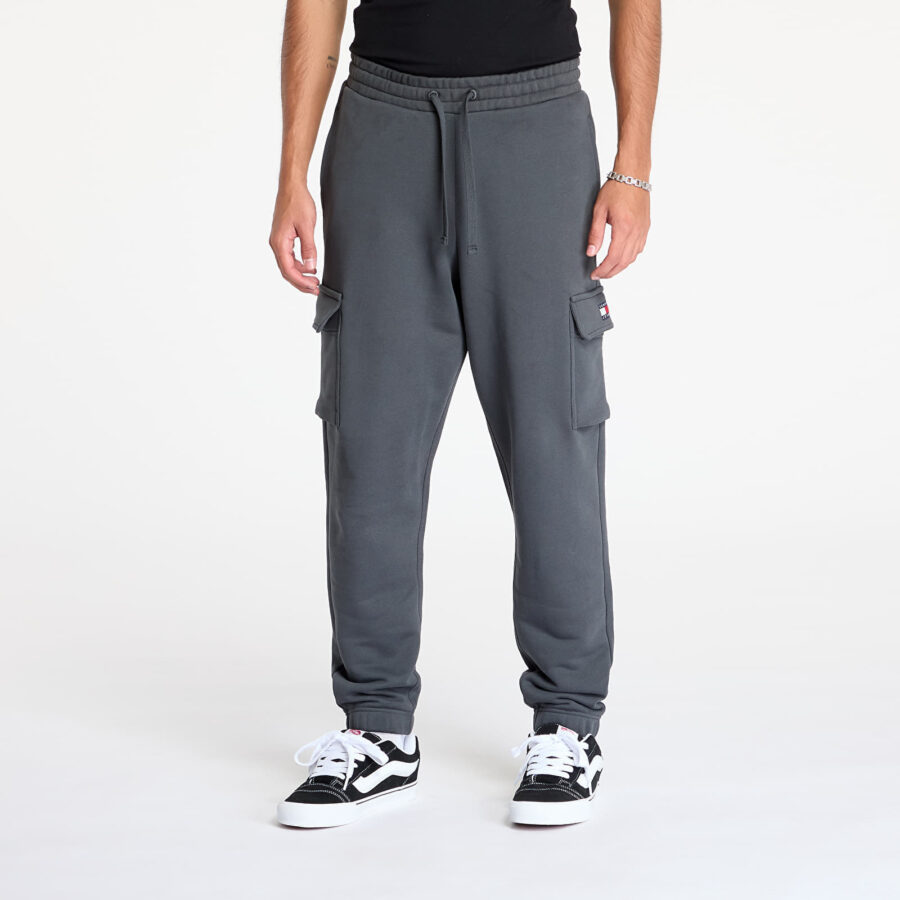Tommy Jeans Regular Badge Car Pants Gray S-alacsony-ár