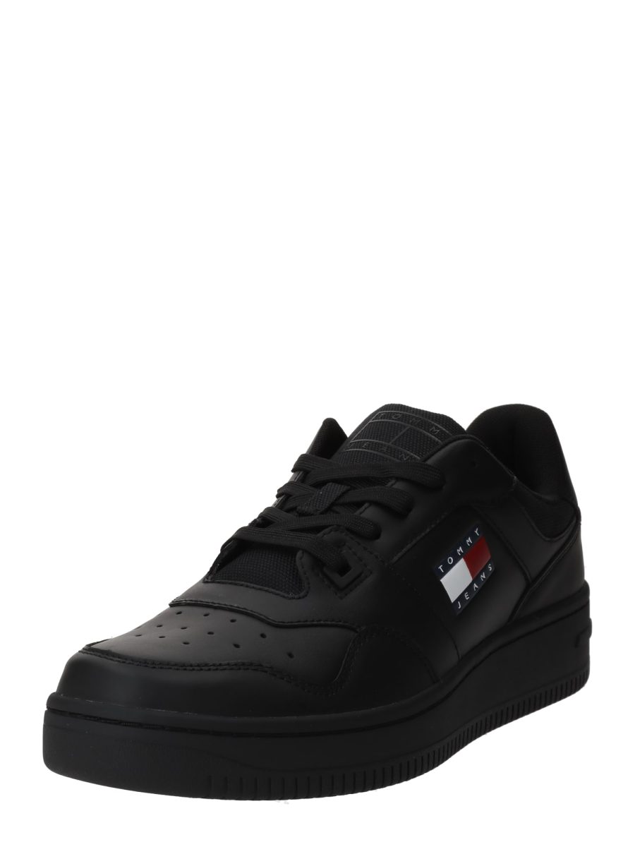 Tommy Jeans Rövid szárú sportcipők 'Essential Retro'  fekete-Ár
