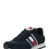 Tommy Jeans Rövid szárú sportcipők 'Essential'  tengerészkék / rikító piros / fehér-Ár