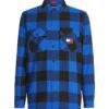 Tommy Jeans Shirt - TJM SHERPA FLANNEL O Blue