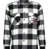 Tommy Jeans Shirt - TJM SHERPA FLANNEL OVERSHIRT white