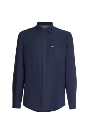 Tommy Jeans Shirt - TJM SOLID FLANNEL SH blue