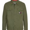 Tommy Jeans Shirt - TJM SPRING DOBBY COACH SHIRT green