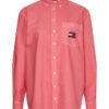 Tommy Jeans Shirt - TJW BADGE BOYFRIEND SHIRT pink