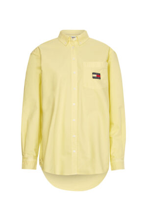 Tommy Jeans Shirt - TJW BADGE BOYFRIEND SHIRT yellow Tommy Jeans Shirt - TJW BADGE BOYFRIEND SHIRT yellow