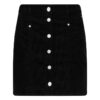 Tommy Jeans Skirt - TJW CORD BUTTON THRU MINI SKIRT black