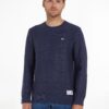 Tommy Jeans Sweater - TJM REG STRUCTURED S blue