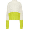 Tommy Jeans Sweater - TJW CHUNKY COLORBLOCK SWEATER white-yellow