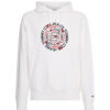 Tommy Jeans Sweatshirt - TJM CIRCULAR GRAPHIC HOODIE white