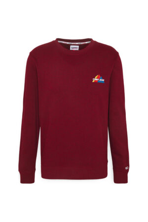 Tommy Jeans Sweatshirt - TJM MOUNTAIN GRAPHIC CREW red