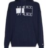 Tommy Jeans Sweatshirt - TJM TWISTED FLAG SWEATER blue