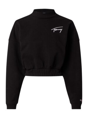 Tommy Jeans Sweatshirt - TJW BXY CROP SIGNATU black Tommy Jeans Sweatshirt - TJW BXY CROP SIGNATU black