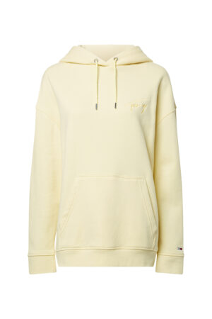 Tommy Jeans Sweatshirt - TJW OVRSZD TOMMYSIGNATURE HOODIE yellow Tommy Jeans Sweatshirt - TJW OVRSZD TOMMYSIGNATURE HOODIE yellow