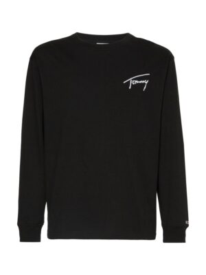 Tommy Jeans T-Shirt - TJM TOMMY SIGNATURE LS TEE black