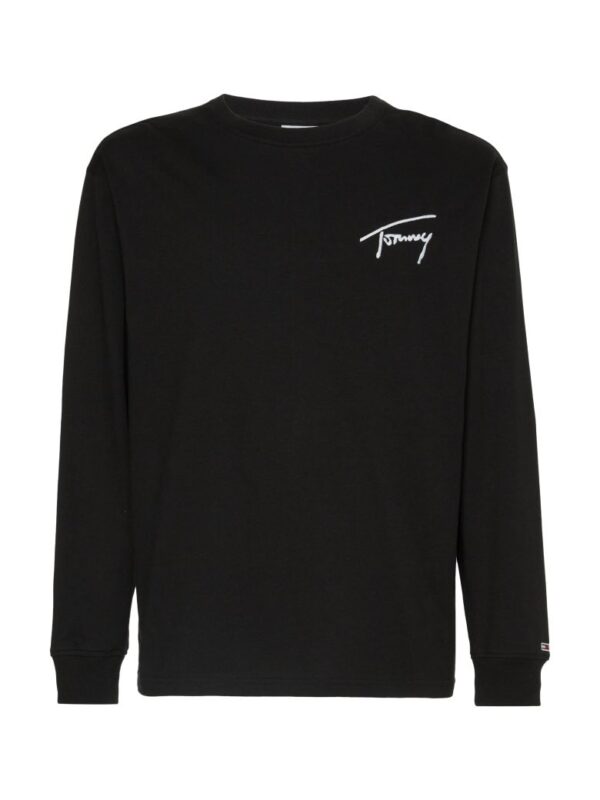 Tommy Jeans T-Shirt - TJM TOMMY SIGNATURE LS TEE black