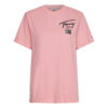 Tommy Jeans T-Shirt - TJW RLXD MODERN SIGNATURE SS pink