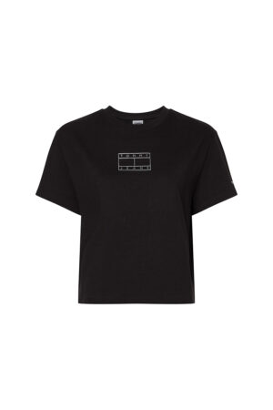 Tommy Jeans T-Shirt - TJW SMALL OUTLINE FLAG TEE black Tommy Jeans T-Shirt - TJW SMALL OUTLINE FLAG TEE black