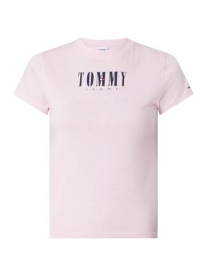 Tommy Jeans T-shirt - TJW BABY ESSENTIAL L pink Tommy Jeans T-shirt - TJW BABY ESSENTIAL L pink