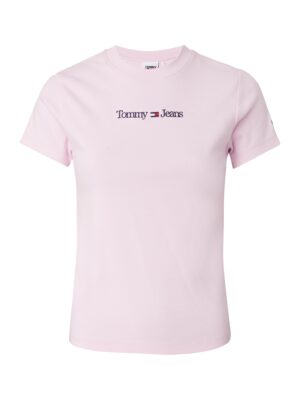 Tommy Jeans T-shirt - TJW BABY SERIF LINEA pink Tommy Jeans T-shirt - TJW BABY SERIF LINEA pink