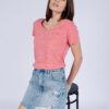 Tommy Jeans T-shirt - TJW ORIGINAL TRIBLEND TEE pink