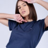 Tommy Jeans T-shirt - TJW SLIM JERSEY C NECK blue