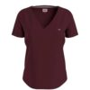 Tommy Jeans T-shirt - TJW SLIM JERSEY V NE RED