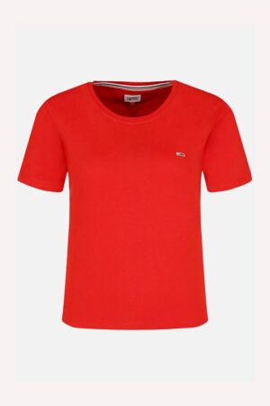 Tommy Jeans T-shirt - TJW SOFT JERSEY TEE red