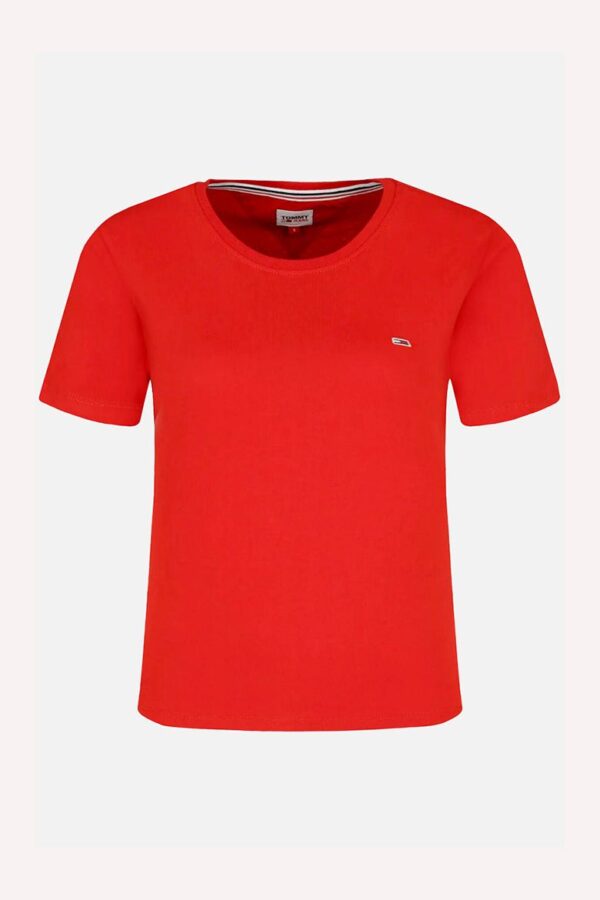 Tommy Jeans T-shirt - TJW SOFT JERSEY TEE red