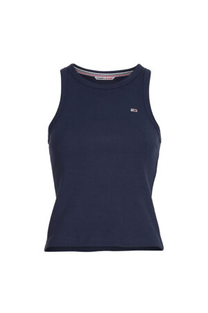 Tommy Jeans Tank Top - TJW FEMININE RIB TANK TOP blue