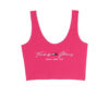 Tommy Jeans Tank top - TJW SCRIPT LINEAR RIB TOP pink
