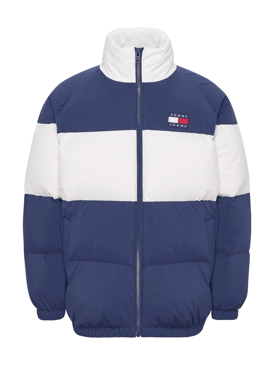 Tommy Jeans Téli dzseki 'Authentic'  tengerészkék / sötétvörös / fehér-Hungary
