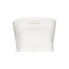 Tommy Jeans Top - TJW CROP SIGNATURE TUBE TOP white