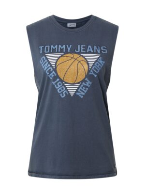 Tommy Jeans Top  füstkék / galambkék / barna / fehér-hu