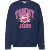 Tommy Jeans Tréning póló 'College'  éjkék / lila / fehér-hu