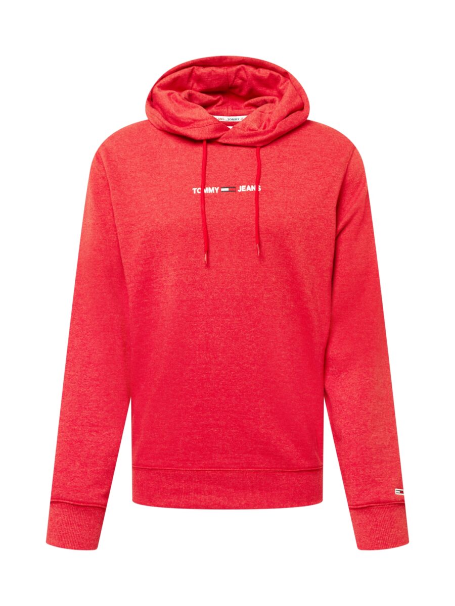 Tommy Jeans Tréning póló 'Essential'  sötétkék / vörösáfonya / fehér-hu