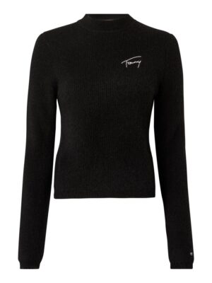 Tommy Jeans Turtleneck - TJW SIGNATURE RIB TURTLENECK black Tommy Jeans Turtleneck - TJW SIGNATURE RIB TURTLENECK black