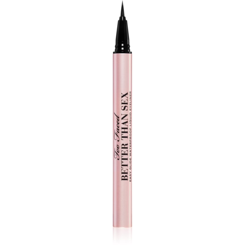 Too Faced Better Than Sex Easy Glide Waterproof Liquid Eyeliner tartós szemfilc árnyalat Black 6 ml-Ár