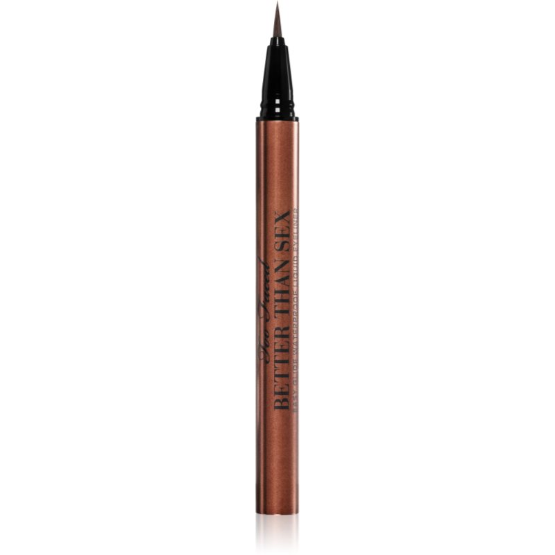 Too Faced Better Than Sex Easy Glide Waterproof Liquid Eyeliner tartós szemfilc árnyalat Chocolate 6 ml-Ár