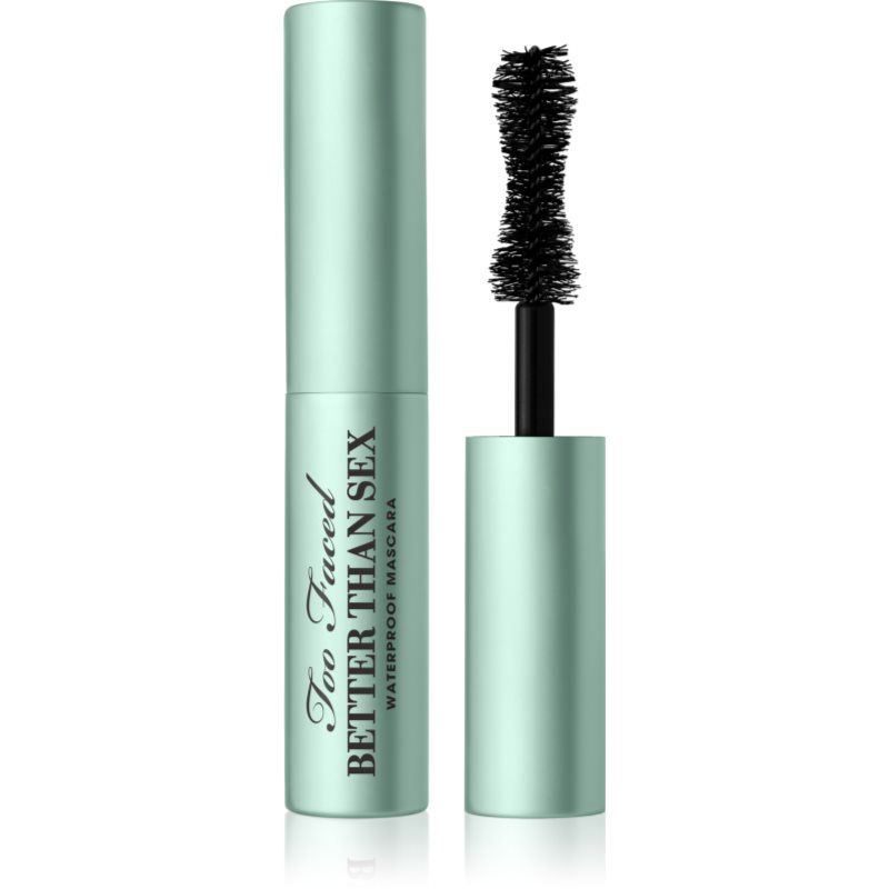 Too Faced Better Than Sex Waterproof Mascara Travel Size vizálló szempillaspirál a dús pillákért 4