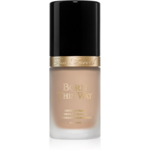 Too Faced Born This Way Flawless Coverage Natural Finish Foundation fedő hatású alapozó természetes hatásért árnyalat Almond 30 ml-Ár