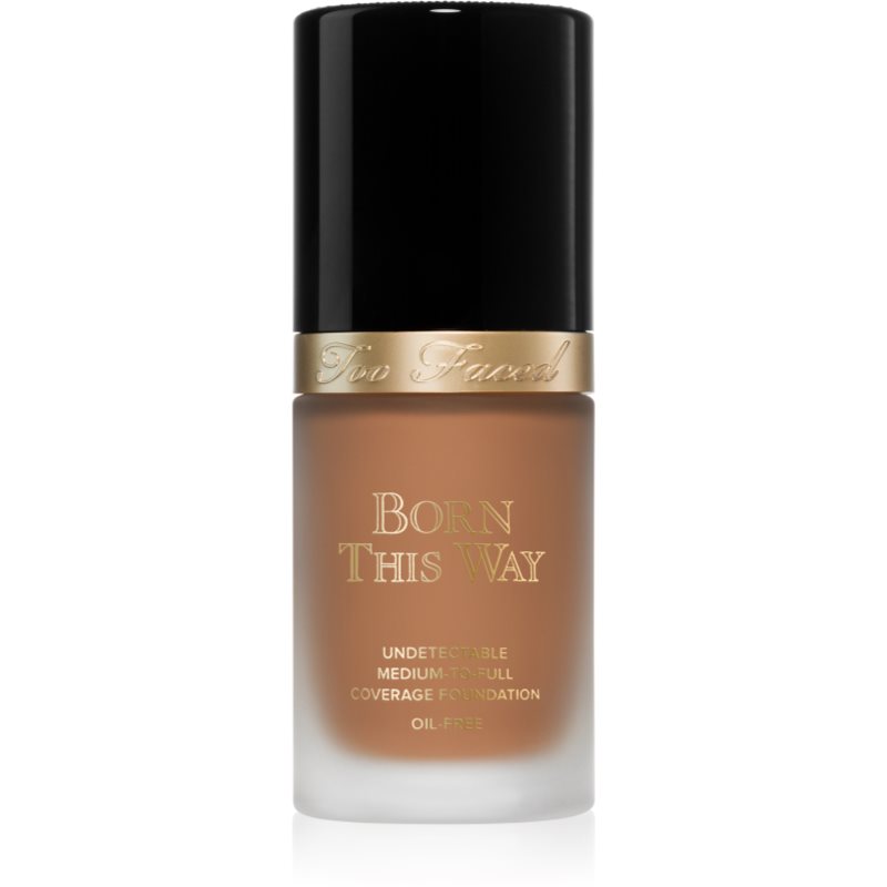 Too Faced Born This Way Flawless Coverage Natural Finish Foundation fedő hatású alapozó természetes hatásért árnyalat Butter Pecan 30 ml-Ár