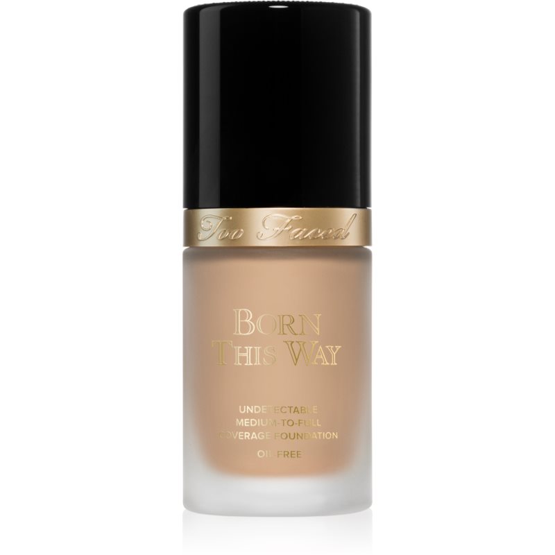 Too Faced Born This Way Flawless Coverage Natural Finish Foundation fedő hatású alapozó természetes hatásért árnyalat Ivory 30 ml-Ár